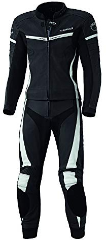Held Spire Tvådelad motorcykel läder kostym, schwarz/weiß, 48