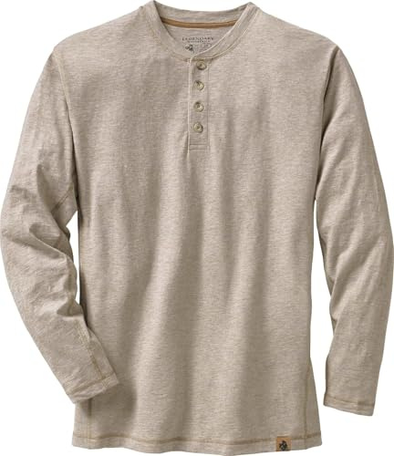 Legendary Whitetails Maglietta da Uomo Maverick, Tessuto Fiammato, Scollo Henley, M