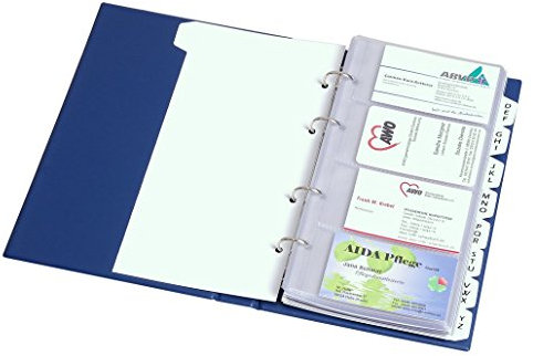 10 Visitenkartenhüllen zur Erweiterung der Kapazität der Visitenkartenbücher