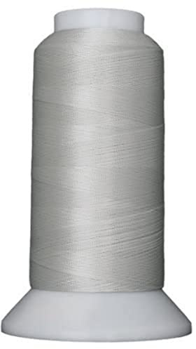 Superior Threads Bottom Line 2-Ply 60-Weight Polyester Embroidery Quilting Sewing Thread - 3,000 Yard Cone (#623 Silver)