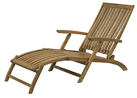 Siena Garden Deckchair Paleros, 147x60x90cm, Akazienholz, geölt in natur, FSC 100%