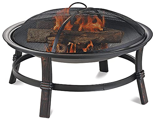 Endless Summer WAD15121MT Brushed Copper Wood Burning Outdoor Firebowl