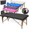 Beltom® Mobile Massagetisch Massageliege Massagebank 2 zonen klappbar THERAPIELIEGE +TA. - Schwarz