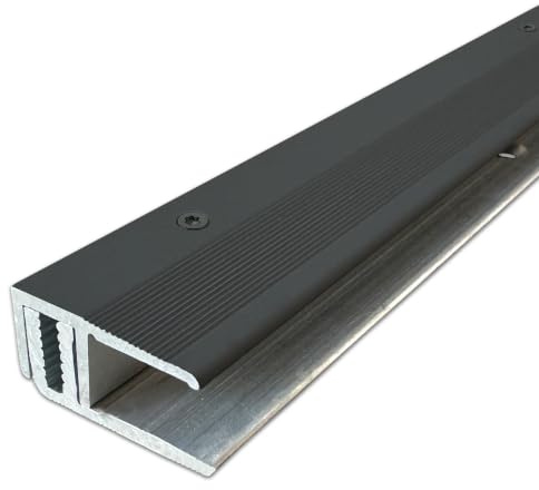 Ufitec profilsystem för parkett- och laminatgolv - för beläggningshöjder på 7-16 mm - finns i många färger (slutprofiler 90 cm lång, bronsmörk)