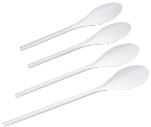 Chef Craft Select Plastic Spoon Set, 10-14.5 inch 4 Piece, White