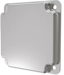 Raco 804C Square Exposed Work Cover, Blank, No Holes, 4