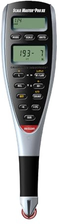 Calculated Industries 6135 Scale Master Pro XE Advanced Digital Plan Measure for Estimating Plan Takeoffs on Printed Blueprints | 91 US Imperial and Metric | 10 Custom Scales for Out of Scale Plans , White