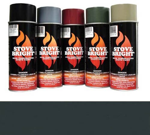 Forrest Paint 6198 1200º Wood Stove High Temp Paint - Forrest Green