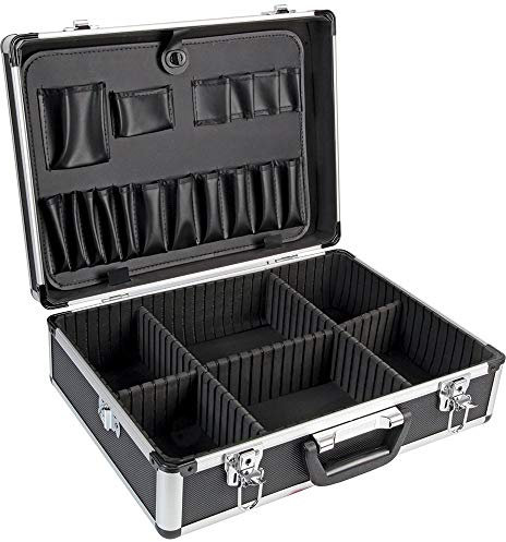 DURATOOL D01815 18 Aluminium Tool Case, Black