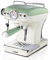 Ariete 1389/14 Retro Style Espresso Machine & Built In Milk Frother, Barista Coffee Maker Ideal for Americanos, Lattes & Cappuccinos, Filter Holder for Powder or Pods, Green
