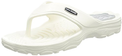 chung shi Unisex Zori Zehentrenner, Weiss/Grau, 36/37 EU (XS)