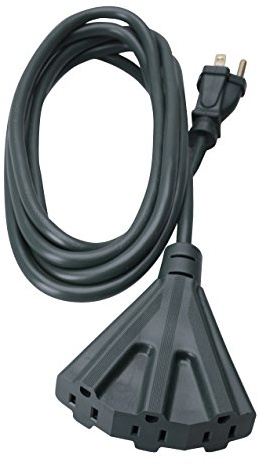 Southwire AgriPro Medium Duty Extension Cord - 14/3 Gauge - Tri-Tap Outlets - Water Resistant Vinyl Jacket - Flexible All-Weather Cord - UL Listed - 25 Foot