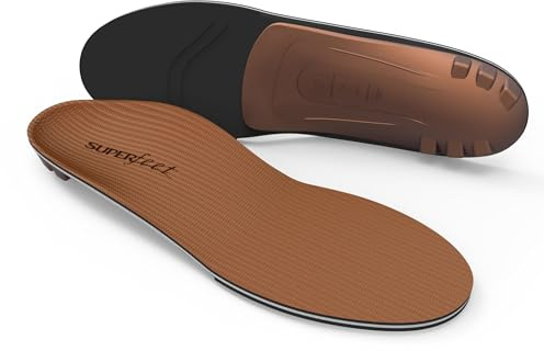 Superfeet All-Purpose Memory Foam Support Insoles (Copper) for Active Lifestyle with Memory Foam Cushioning - 2.5-5 Men / 4.5-6 Women