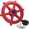 Loggyland Schiffslenkrad Piratenlenkrad Lenkrad Ø 48cm blau - für Kletterturm Spielschiff Spielturm mit Geräuschen Zubehör