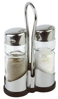 Cruet Set and Stand - Salt & Pepper Shakers - great for presentation at your table