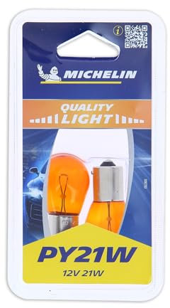 MICHELIN 2 Ampoules pour clignotants Poirettes ambrées PY21W 12V
