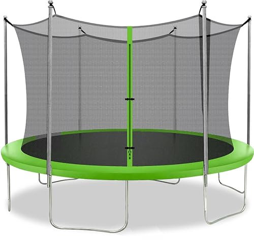 Trampolin Gartentrampolin 305 cm Set für Kinder Tragkraft 150kg mit Sprungmatte gepolsterten Netzstangen und Randabdeckung Kinder Garten mit Sicherheitsnetz, Outdoor