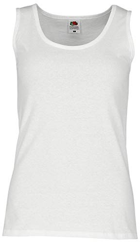 Fruit of the Loom Débardeur sans manches pour femme - Blanc - M