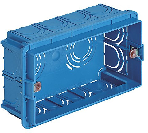 Vimar - Caja empotrable rectangular 4 módulo azul