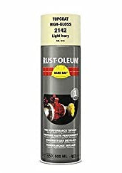 RUST-OLEUM 2142 Hard Hat Topcoat Ral-Colours, The Nr. 1 Industrial Paint Aerosol. Go Further, Work Faster, Last Longer!, Clear ivory-RAL 1015