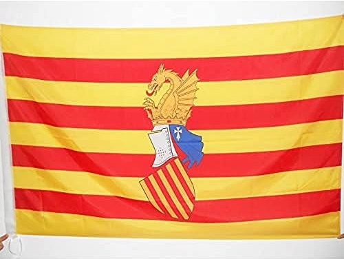 AZ FLAG Bandiera Consiglio Del Paese Valenciano 150 x 90 cm - Bandiera Comunità Valenciana 90 x 150 cm Foro per Asta