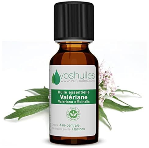 Voshuiles - Huile Essentielle Valériane - 10ml - 100% Pure et Naturelle - HEBBD - Relaxante et Apaisante - Idéale pour Diffuseur avant de s'Endormir - Traçabilité et Qualité - Entreprise Française