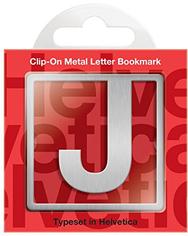 IF Helvetica Marque-page Lettre à clipser – J