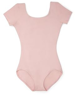 Capezio Women's Classic Short Sleeve Leotard,Pink,Medium