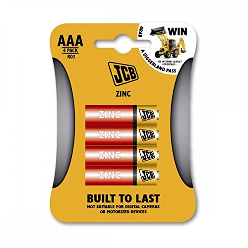 S5327 JCB AAA Zinc Batteries - Pack of 4