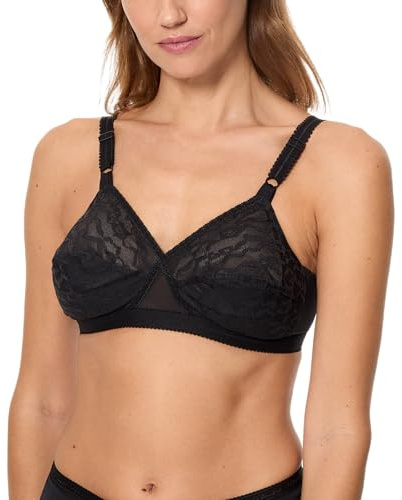 Playtex Sujetador Cruzado Mágico sin aros para Mujer x1, Negro, 100D