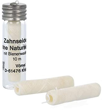 PureNature Zahnseide gewachst mit Bienenwachs, Naturseide