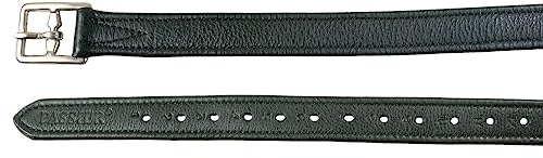 PFIFF 101210 Passier Steigbügelriemen mit Nyloneinlage „Premium“, hochwertige Bügelriemen von Passier, Schwarz, 170