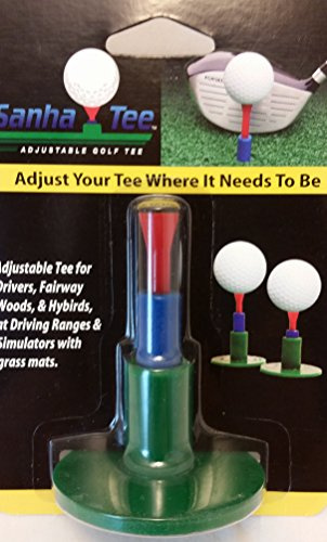 Sanha tee Camiseta de Golf de Goma, Unisex, Rojo, Azul y Verde