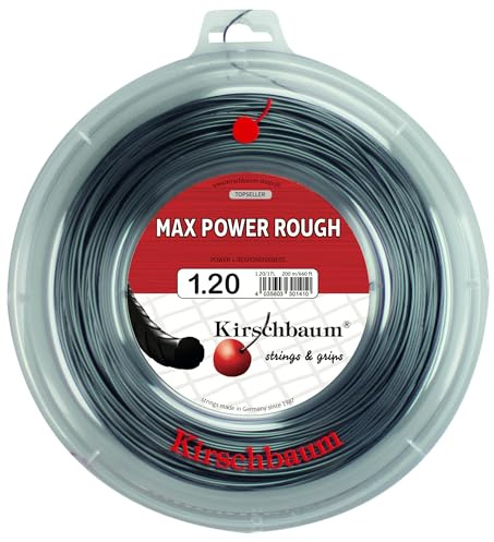 Kirschbaum Saitenrolle Max Power Rough, Anthrazit, 200m, 0105260218400006