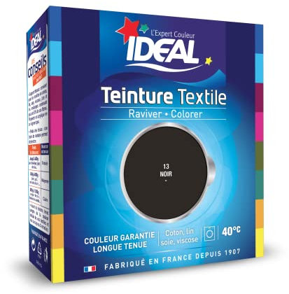 Ideal Teinture Textile Liquide 75 ml Noir