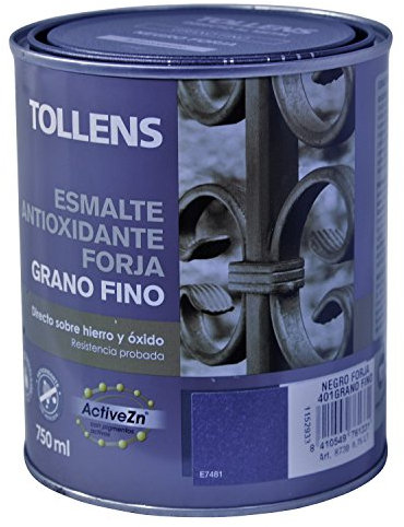 Tollens 8730 Esmalte para Metales, Negro, 750 ml