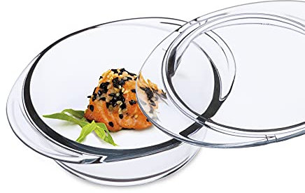 Simax Glassware 6886/6896 Runde Kasserolle mit Deckel, 241 ml, Mini