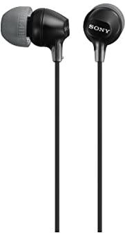 Sony MDREX15LP in-Ear Earbud Headphones, Black, Model Number: MDREX15LP/B