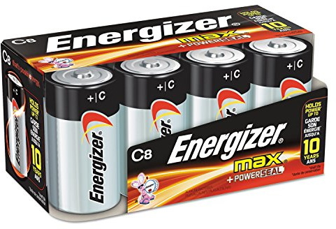 Energizer MAX C Alkaline Batteries, 8-Count
