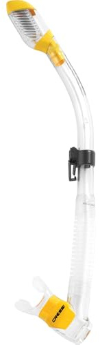 Cressi Supernova Dry Dry Snorkels, Clear/Yellow