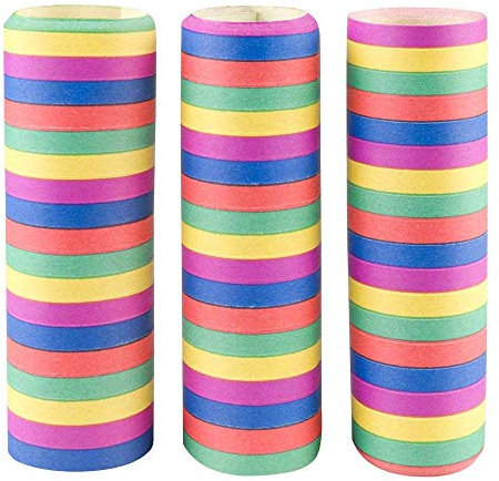 Riethmuller Boland 42025 - Banderoles 5 couleurs, 3 pièces, longueur 400 cm chacune, Multicolore,Carnaval, Anniversaire, Décoration, Disco, Anniversaire d'enfant, Jardin d'enfants, Fête à thème