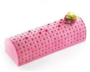 Cuisineonly - Noël : kit moule à bûche + tapis silicone décor pois. Cuisine : Autour De La Pâtisserie (moules En Silicone)