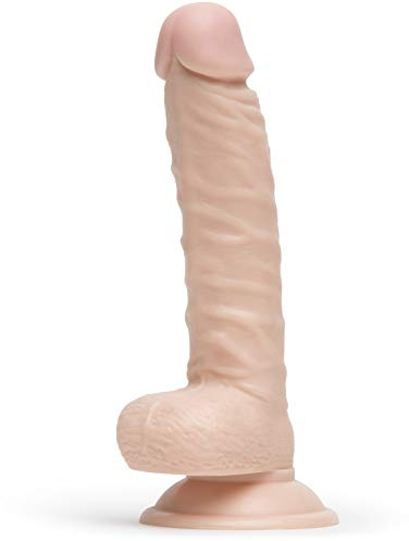 Lovehoney Lifelike Lover Realistic G-Spot Dildo Sex Toy for Women, Pink | 8 Inch, Flexible, Suction Cup, Harness Compatible Strap on, Flesh Pink, Lifelike Sex Toys, Adult Toys for Couples
