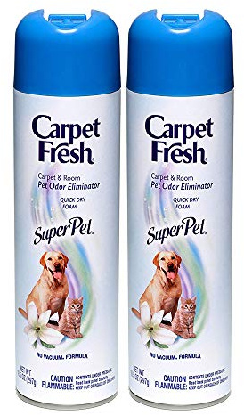 Carpet Fresh No Vacuum Foam Carpet Refresher, Super Pet 10.50 oz (Pack of 2)