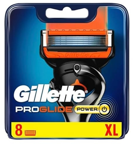 Gillette Fusion Proglide Power Lame per Rasoio da Uomo, 8 lame