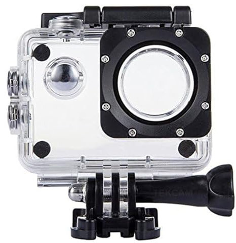 Waterproof Housing Case Compatible with AKASO EK7000/Pro Xtreme/Xilecam X2R/Jadfezy/TIMNUT/Cecosy/Dragon Touch Vision 3 YF, Action Camera Protective Case, Underwater Diving Shell