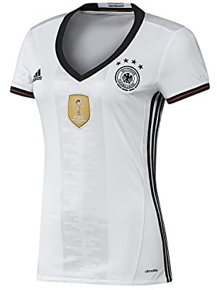 adidas Dam hemtröja UEFA Euro 2016 DFB Replika Vit Vit/svart L