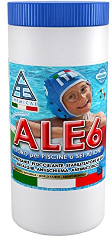 C.A.G Chemical 6A0014 ALE6 Cloro, Pastiglioni da 200 Grammi a Lento Scioglimento