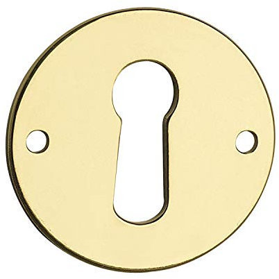 PORRO Schlüsselschild ø 25 mm, Messing poliert