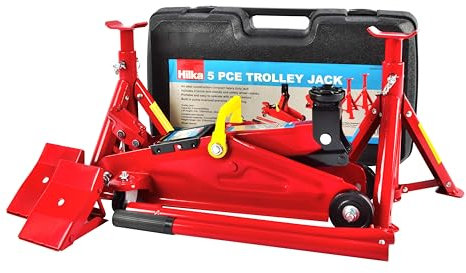 Hilka 82930240 2 Ton Trolley Jack Kit in BMC, Red